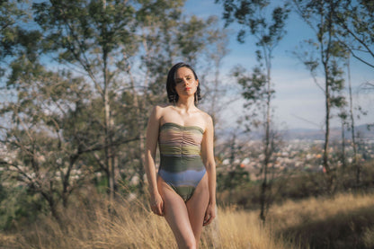 Iris Printed Swimsuit/Bodysuit