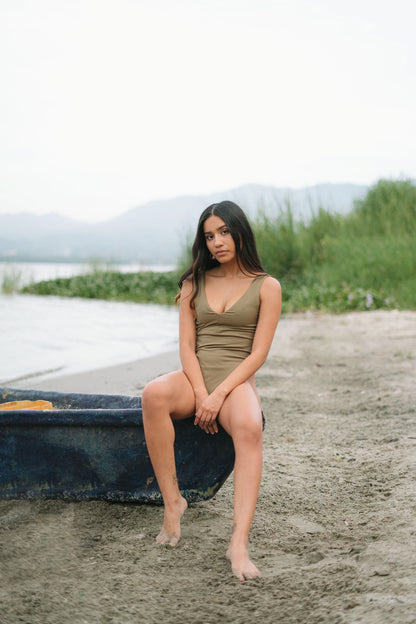 Bodysuit | Olive green Gala swimsuit