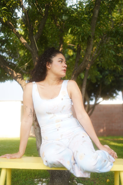 Air print jumpsuit